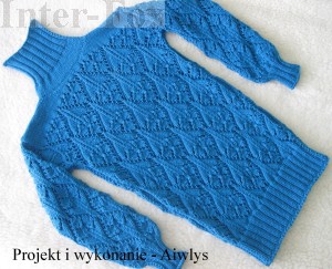 Sweter - tunika.  Projekt i wykonanie - Aiwlys    