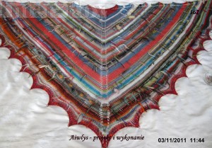 Chusta "Sylwia" . Projekt i wykonanie - Aiwlys  