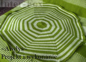 Okrągły koc . Projekt i wykonanie - Aiwlys 