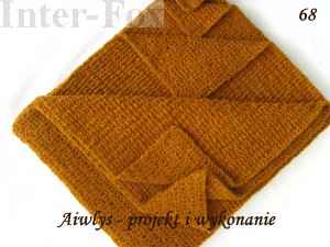 Koc z włóczki boucle. Projekt i wykonanie - Aiwlys  (68)