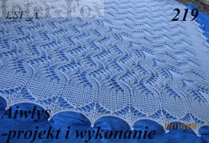 Chusta „Elodea”  Projekt i wykonanie - Aiwlys