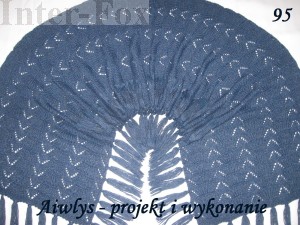 Ażurowy szal/narzutka . Projekt i wykonanie - Aiwlys