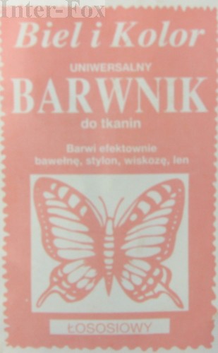 Barwnik do tkanin, uniwersalny kolor łososiowy