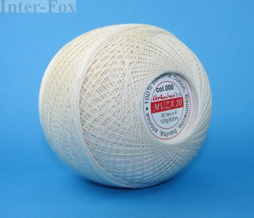 Kordonek Muza 20 col. 000 naturalny