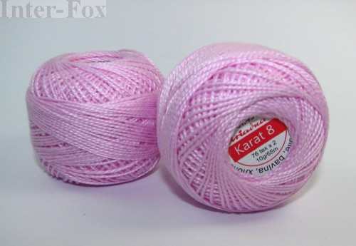  Kordonek Karat 8 kolor nr 497 różowy 