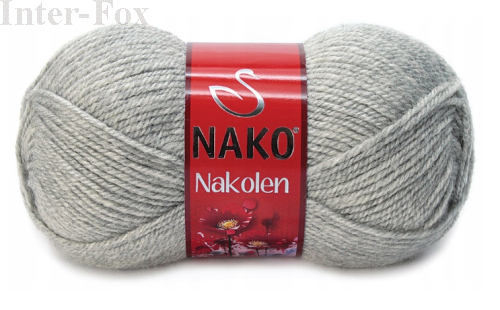 Włóczka Nakolen kolor 195 jasno szary.png