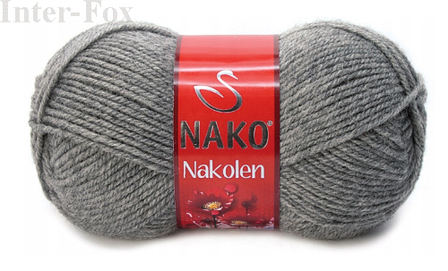 Włóczka Nakolen kolor 194  szary.png