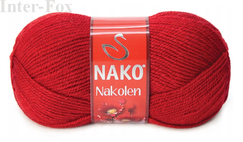 Włóczka Nakolen kolor 1175 czerwony.png