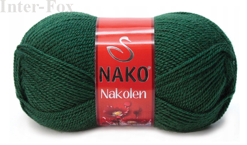 Włóczka Nakolen kolor 3601 butelkowa zieleń.png