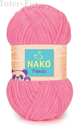 Włóczka Chenille Panda kolor 3107 neonowy róż.png