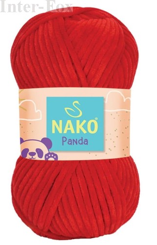 Włóczka Chenille Panda kolor 3108 czerwony.jpg