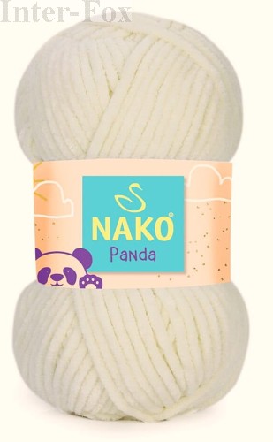 Włóczka Chenille Panda kolor 3084 biała.jpg