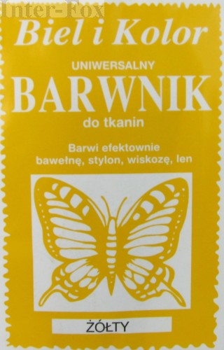 Barwnik do tkanin, uniwersalny kolor żółty