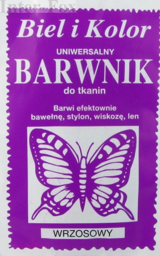 Barwnik do tkanin, uniwersalny kolor wrzosowy 