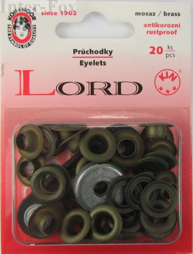 Oczka metalowe (7) kolor stary mosiądz