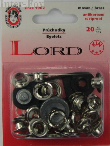 Oczka metalowe (7) kolor srebrny 