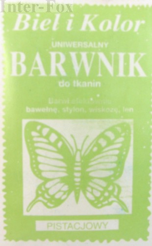  Barwnik do tkanin, uniwersalny kolor pistacjowy