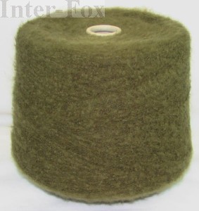 Włóczka akrylowa czesana (szpula) w kolorze khaki