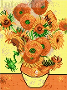 Zestaw muliny Ariadna - do kanwy 1814 V. van Gogh - Słoneczniki. 