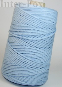 Sznurek bawełniany do makramy, 3mm-200mb M310 błękitny