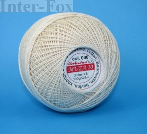 Kordonek Muza 10 col. 000 naturalny 