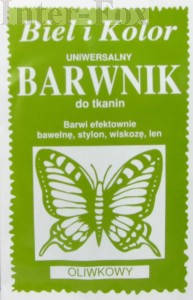 Barwnik do tkanin, uniwersalny kolor oliwkowy