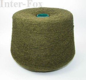Boucle "Fox" w kolorze khaki (szpula)