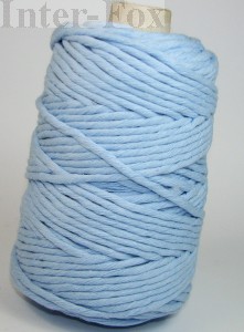 Sznurek bawełniany do makramy, 5mm-100mb M310 błękitny