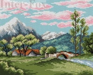 Kanwa 24 x 30 cm, 2362 Górski pejzaż.