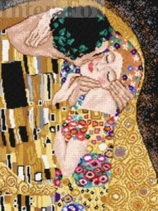 Kanwa 40 x 50 cm, . 2082 G. Klimt - Pocałunek.