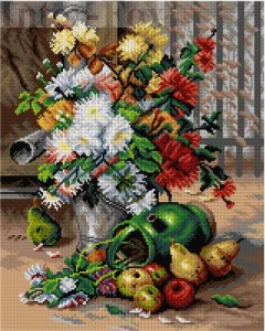 Kanwa 40 x 50 cm, 2862 A. A. Brunel de Neuville - Martwa natura.