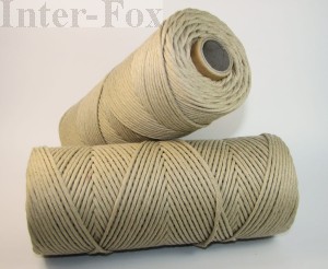 Sznurek bawełniany do makramy, 3mm-200mb M609 beż