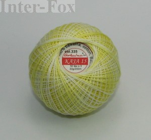 Kordonek Kaja Ombre kolor nr 335 odcienie cytryny 