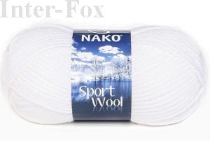 Sport wool kolor 208 super biały
