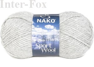 Sport wool kolor 195 jasna popiel