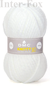 Knitty 10 kolor 961 super biały