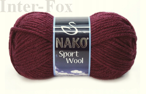 Sport wool kolor 3718 bordo