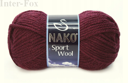 włóczka Sport Wool kolor 3718 bordo.png