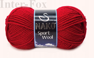 Sport wool kolor 3641 czerwony