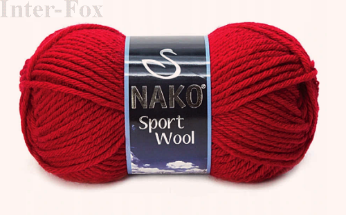 włóczka Sport Wool kolor 3641 czerwony.png