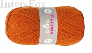 Knitty 4 kolor 647 pomarańczowy