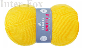 Knitty 4 kolor 819 żółty