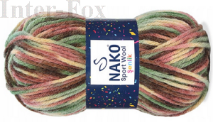 Włóczka Sport Wool Senlik Print kolor 87739