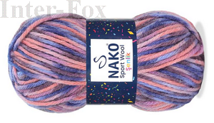 Włóczka Sport Wool Senlik Print kolor 87742