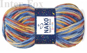 Włóczka Sport Wool Senlik Print kolor 87743