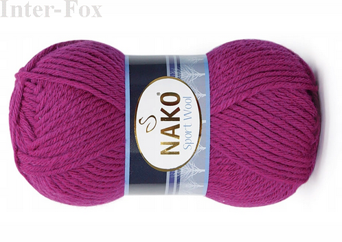 Włóczka Nako Sport Wool kolor 6964 fuksja.png