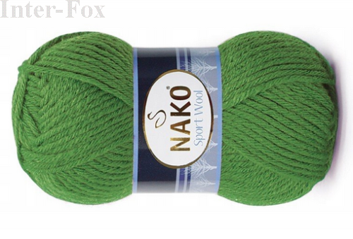 Włóczka Nako Sport Wool kolor 16574 zielony.png