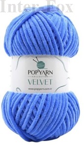 Chenille Velvet B028 niebieski