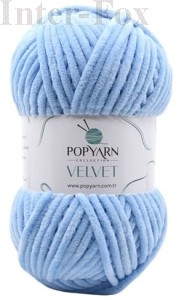 Chenille Velvet B003 błękitny