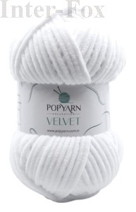 Chenille Velvet  B01 super biały